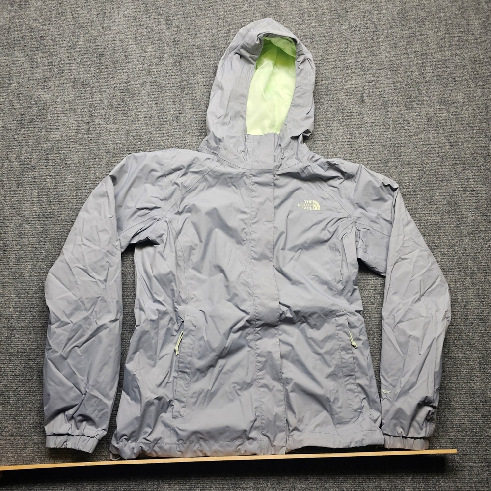 The North Face Womens Grey Resolve 2 DryVent Rain Jacket Small NF0A2SXO